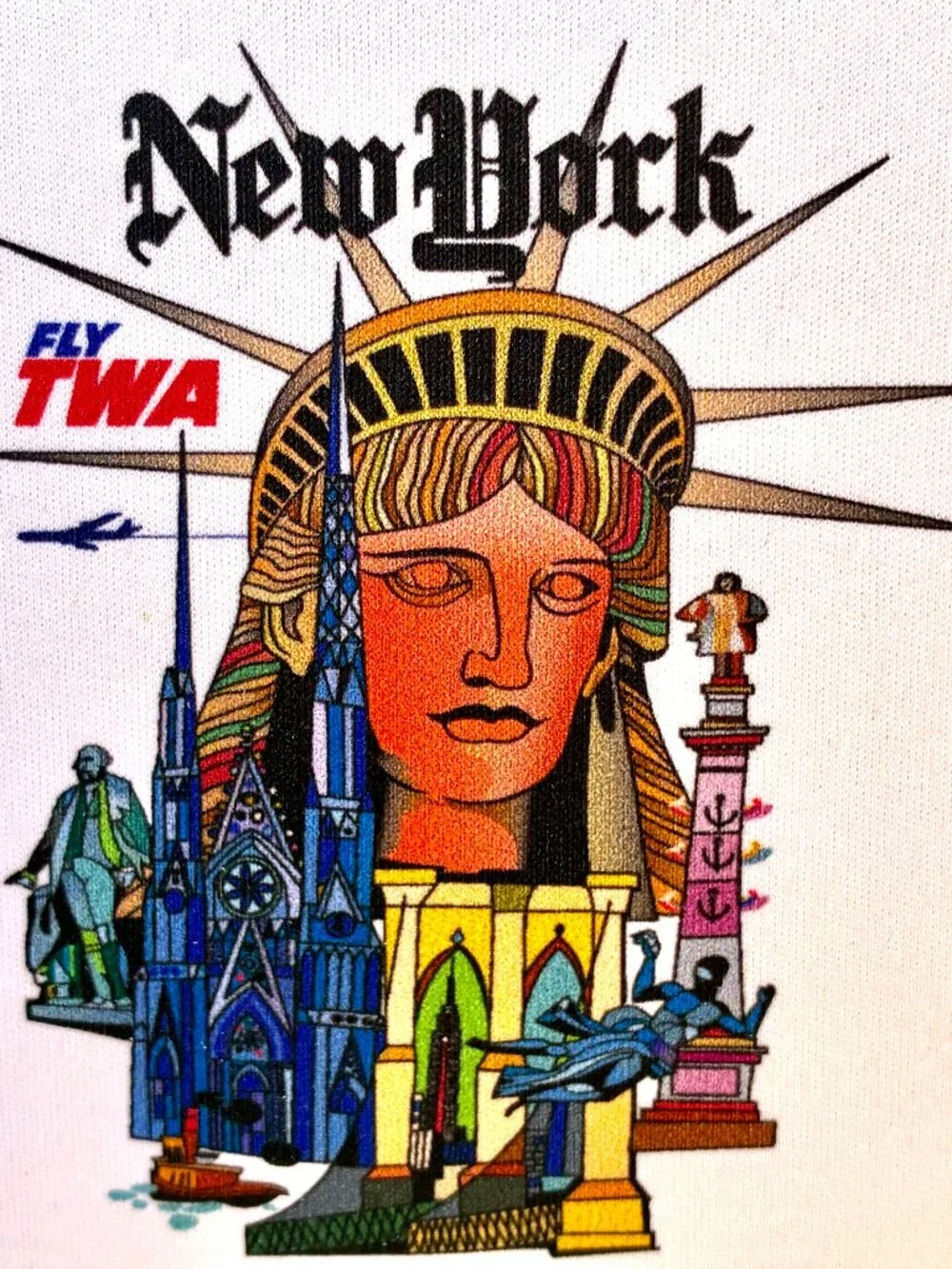 TWA New York Fly TWA Jets Beverage Drink Coaster